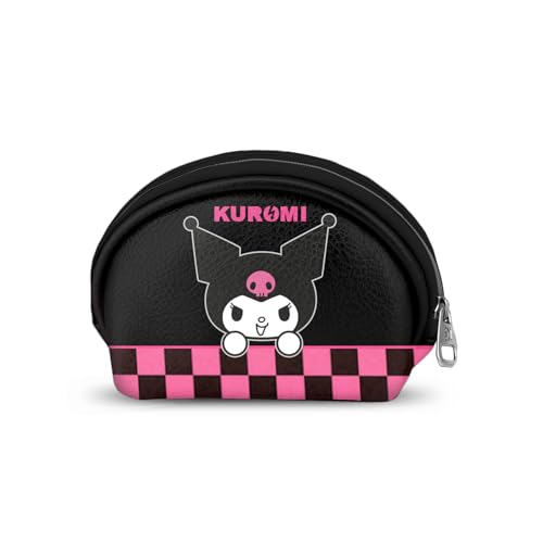 Sanrio Kuromi Chess-Portamonete Ovale Casual, Multicolore, 12 X 9 Cm