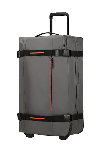 American Tourister Urban Track, Borsa Da Viaggio Con 2 Ruote, 68 Cm, 84 L, Grigio (Grigio Scuro)