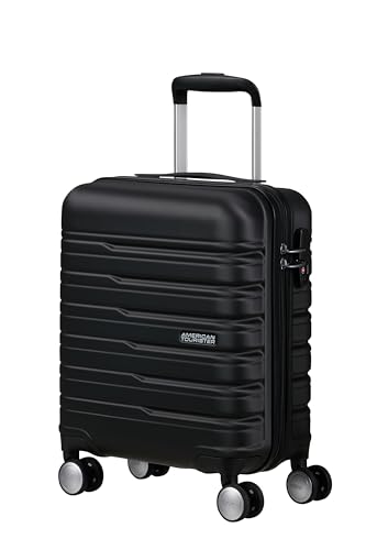 American Tourister Flashline - Bagaglio A Mano Easyjet, Spinner Xs, 35 X 45 X 20 Cm, 23 L, 2.20 Kg, Bagaglio A Mano Sottosella Per Aereo, Nero (Shadow