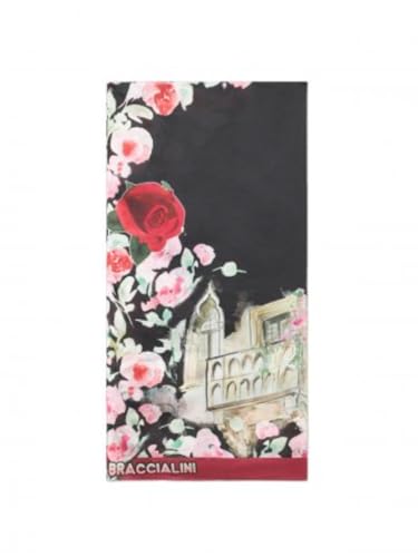 Braccialini Foulard Che Raffigura La Magnifica Verona Con Ambientazioni Curati Nei Minimi Particolari. 90X90Cm Non Definito 3254 Verona