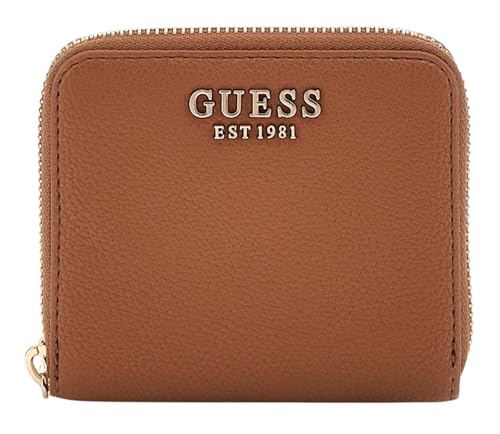 Guess Laurel Slg Small Zip Around Wallet S Cognac