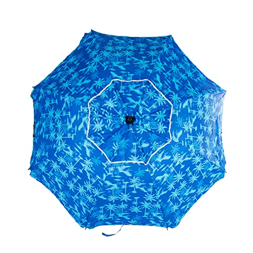 Crevicosta Quality Mark Marcas De Calidad - Ombrellone Da Spiaggia 200 Cm Con Spirale E Palo Di Viaggio Totale. Protezione Totale Contro I Raggi Uv (B