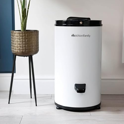 Asciugatrice Melchioni Tornado Asciugatrice A Centrifuga Inox, Asciugabiancheria Portatile Salvaspazio, Asciugapanni Silenziosa, Capacità 6 Kg, 3200 G