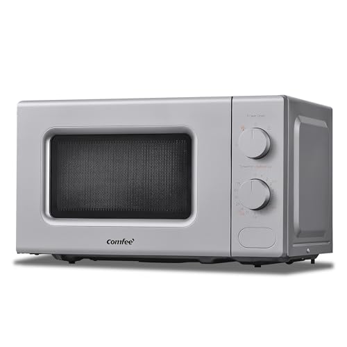 Comfee' Forno A Microonde Grigio, 20 Litri, 700 W, 5 Livelli Di Potenza, Funzione Di Scongelamento Rapido, Timer Manuale, Design Compatto-Cm-M202Cc(Gr