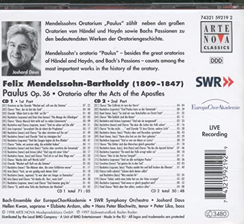 Mendelssohn/Paulus-Oratorio