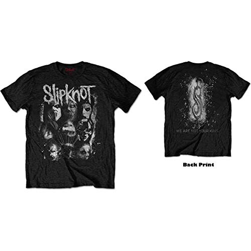 T-Shirt # L Unisex Black # Wanyk White Splatter