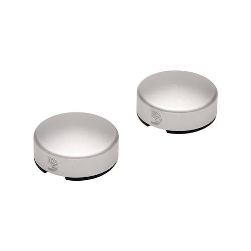 Copripulsanti D'Addario Accessories Xpnd Per Pedaliera - Copriswitch Per Pedaliera Per Chitarra - Argento, Confezione Da 2