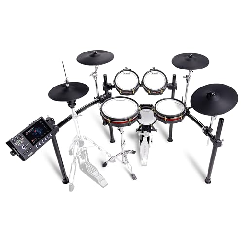 Alesis Strata Core - Batteria Elettronica Con Touchscreen, Piatti Tripla Zona, Hi-Hat Active Magnetic, Pelli Mesh Bi-Zona, Cassa Da 8", 144K Campioni