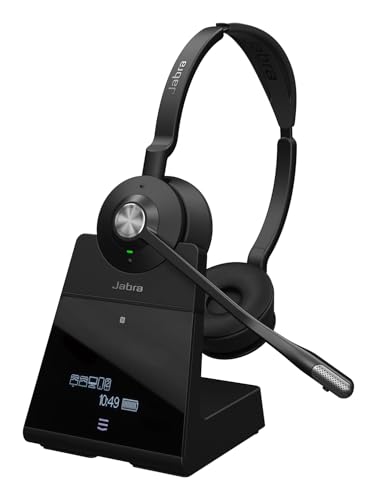 Jabra Engage 75 Se Headset Con Archetto, Base, Alimentatore, Cavo Usb-C A Usb-A Da 1,5 M, Cavo Telefonico Da Scrivania, Guida Rapida, Garanzia E Avvis
