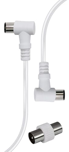 Cavo Antenna M90° / M 90° 3Mt Bianco