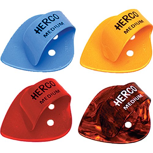 He112 Herco Flat Thumbpicks Medium Box/24