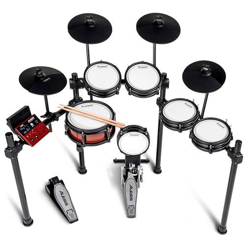 Alesis Nitro Pro Xl Batteria Elettronica A 10 Pezzi Con Pad Dual Zone In Mesh, Più Di 500 Suoni Bfd, Bluetooth, Drumeo, Usb Midi