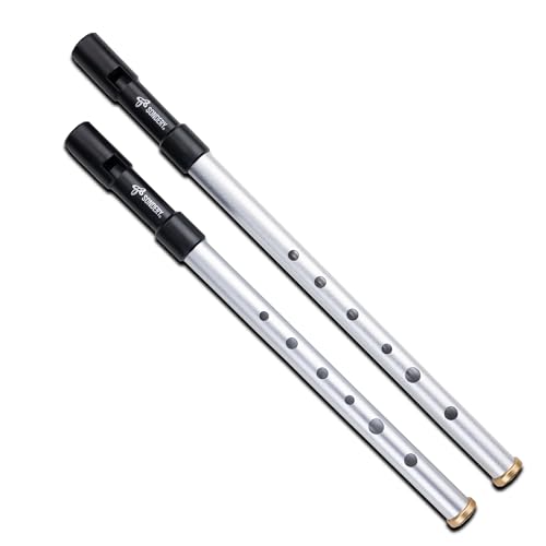 Sondery Fischietto Irlandese Irish Whistle Tin Whistle Penny Whistle Chiavi Di C E D, Set Di 2 In Alluminio