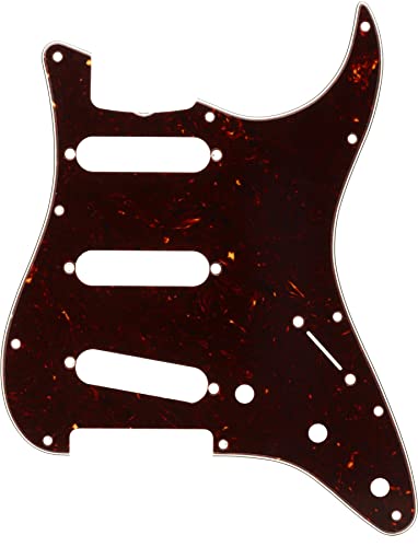 Fender® »Stratocaster® Pickguard - '60S Vintage-Style - 11-Hole - S/S/S« S/S/S« Battipenna Per Strat® - 4-Strati - 3X Single Coil - Colore: Tortoise