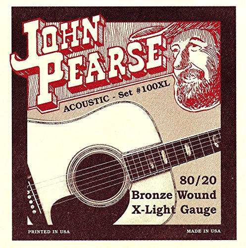 John Pearse 80/20 Bronze Wound Acoustic Guitar Strings10-47