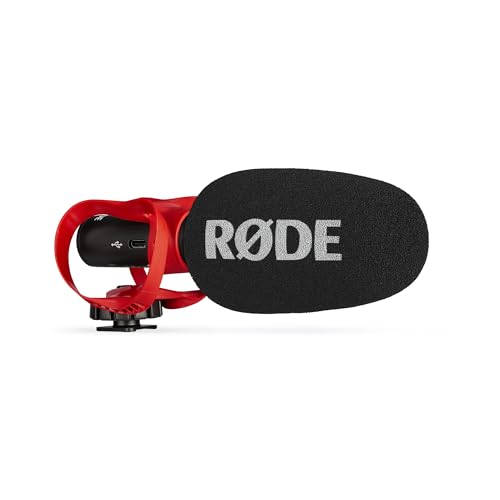 Røde Videomic Go Ii Microfono A Canna Ultra-Compatto Per Fotocamere Con Uscite Da 3,5 Mm E Usb Per Cinema, Creazione Di Contenuti, Podcasting E Videoc