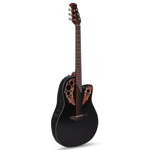 Ovation Ce44-5-G Celebrity Elite Mid Cutaway Chitarra Elettrificata Black