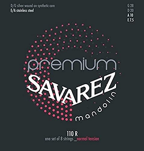 Corde Per Mandolino Savarez Premium 110R Set Tensione Normal