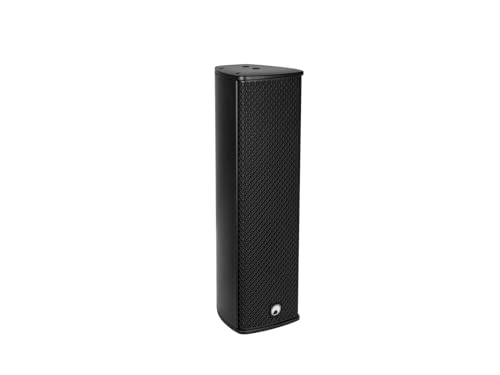 Omnitronic Odc-224T - Altoparlante A Colonna Per Esterni, Colore Nero, Resistente Alle Intemperie, Con Alloggiamento In Alluminio (2 X 4), Con Support