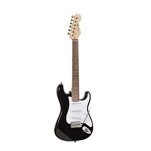 Soundsation Chitarra Elettrica 3/4 Tipo Stratocaster Black