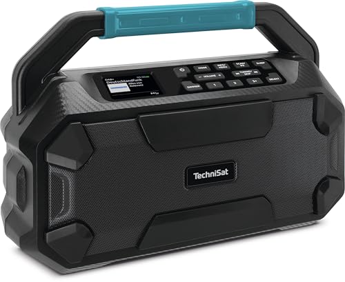 Technisat Viola 231 Od - Batteria Makita Radio Da Cantiere Compatibile (Dab+, Fm, Aux, Bluetooth, Ipx4, Resistente Agli Spruzzi, 2 Altoparlanti Stereo