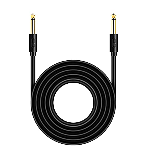 Cavo Audio Jack Professionale,Cavo Chitarra Elettrica Cavo Jack 6,35Mm Maschio A 6,35Mm Maschio Per Collegare Strumenti Musicali,Bassi Elettrici,Tasti