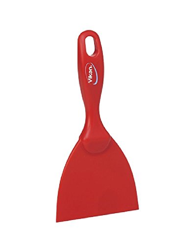 Vikan Hygiene 40614 Hand Scraper, Red,Right Angle, 102X210 Mm, Pack Of 1