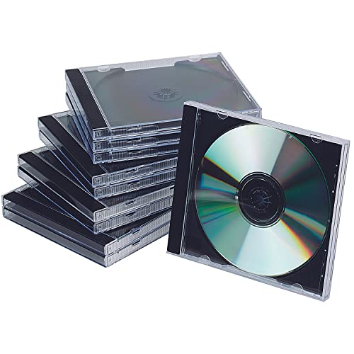 Connect Cd Jewel Cases 10 Pieces Black