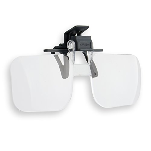 Carson Clip Flip Od-14 Lenti Di Ingrandimento Per Tutti I Tipi Di Occhiali, 2 X, + 4 Diottrie