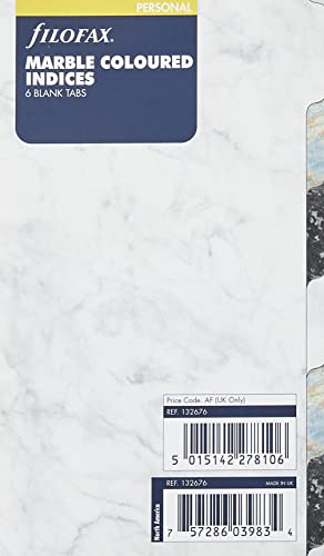 Personal Marble 6 Schede Vuote Indice