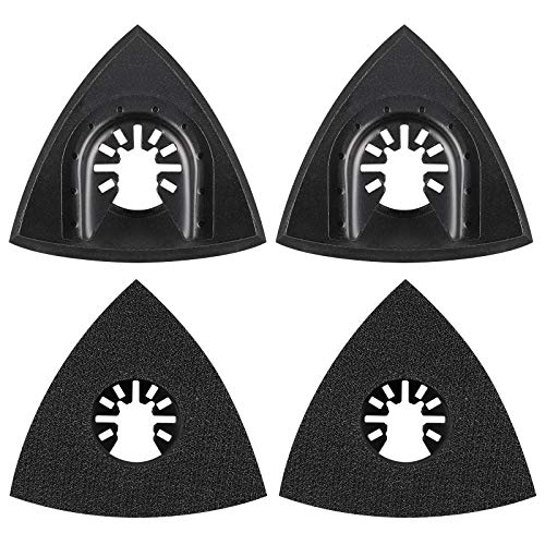 Jizzu 4 Pezzi Delta Patin Di Levigatura 80 Mm Multi Strumento Accessori Per Pattini Di Fissaggio, Lama A Multi Strumento, Accessori Strumento Oscillan