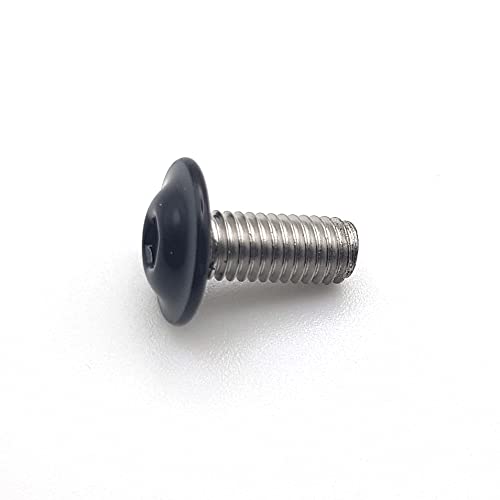 Viti Per Metalli M6X16 Mm Ral 9005 Nero Scuro Testa Bombata Esagonale Cavo Con Base Inox A2 By 50