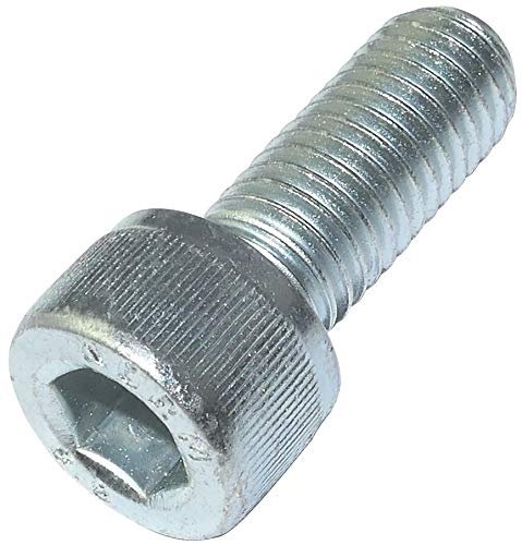 Aerzetix - Set Di 50 Pezzi - Bulloni M10X25 - Con Testa Esagonale Interna - Ø10X25Mm - Din 912 - Classe 8.8 - Acciaio Zincato - Fai Da Te - Attrezzo D