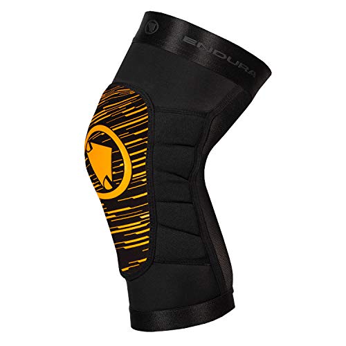 Endura Singletrack Lite Knee Protector Ii Ginocchiere Protettive, Mandarino - L/Xl, Arancione