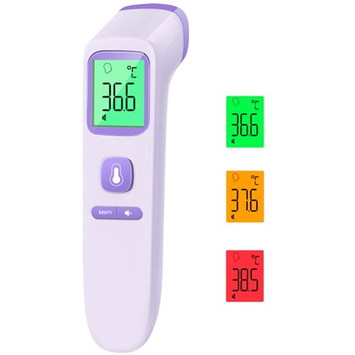 Termometro Senza Contatto, Termometro Frontale Con Letture Accurate Immediate, Allarme Febbre, Display Lcd E 35 Richieste Di Memoria, Termometro Digit