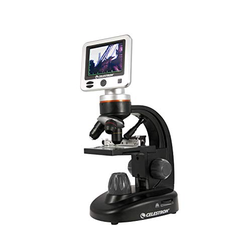 Celestron 44341 Professional 5Mp Lcd Microscopio Digitale Ii, Ingrandimento 4X-1600X, Nero/Argento