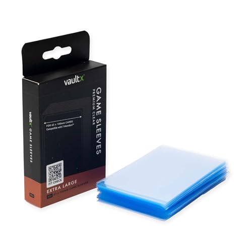 Vault X Buste Protettive Extra Large (7 Wonders) Per Carte Da 65 X 100 Mm, Proteggono E Conservano Con Guaina Antistatica In Pvc (80 Pezzi)