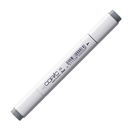 Copic Classic Marker Tipo C – 5, Cool Gray No. 5, Pennarello Professionale A Base Di Alcol, Con Punta Larga E Una Sottile