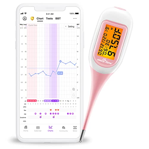 Termometro Basale Intelligente Bluetooth Easy@Home Monitora Il Tuo Ciclo Ovulatorio Premom Gratuita Italiana Bbt Grafici Coverline E Predizione Accura
