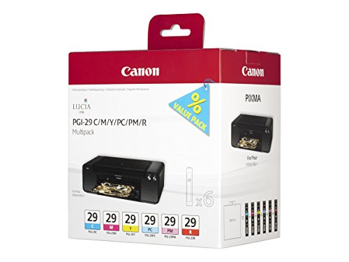 Canon Ink C/M/Y/Pc/Pm/R Multi Pack Pgi-29, 4873B005 (Multi Pack Pgi-29)