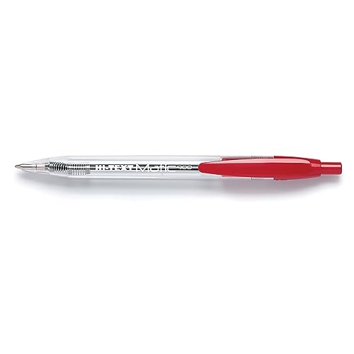 Hi-Text 900 Matic Confezione 24 Penne A Scatto Punta Media 1 Mm Colore Rosso