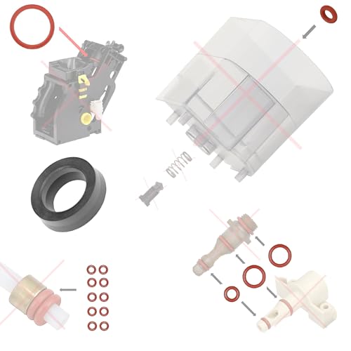 Set Di Manutenzione Guarnizione O-Ring Per Gruppo Di Erogazione, Valvola Di Supporto, Serbatoio Dell'Acqua E Tubo Di Pressione Compatibile Con Philips