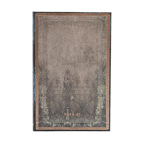 Paperblanks Agende 18 Mesi 2025, Grigio Tortora, Maxi, Verticale, Chiusura Con Fascia Elastica