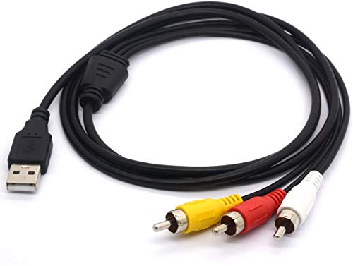 Cavo Usb A 3Rca, Usb Maschio A 3 Rca Maschio Splitter Cavo Camcorder Audio Video Av Composito Adattatore Codice Di Estensione Per Mac Pc Tv M/M Conver