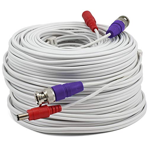 Swann Cavo Coassiale Bnc Per Telecamere Di Sicurezza Cctv, Cavo Di Alimentazione Audio Video, Certificato Ul E Resistente Al Fuoco, 60 M (60 Metri), C