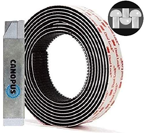 Canopus Dual Lock Extra Forte Sj3550 (25,4Mm X 2M), Nastro Autoadesivo, Nastro High-Tech Con Chiusura, Nastro Biadesivo Per Pedalini Per Chitarra, Tel