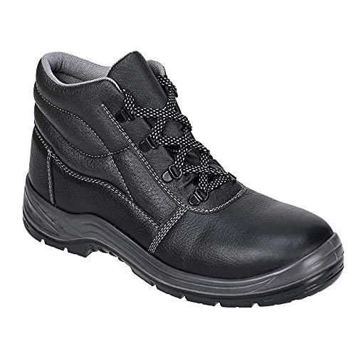 Portwest Fw23 S3 Stivali Antinfortunistici, Unisex - Adulto, Src, Nero (Nero Bkgr), 49 Eu (14 Uk)