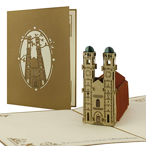 Pop Up Scheda * Frauenkirche Di Monaco * Buono Regalo * Viaggio * Monaco, A08
