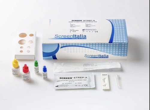 Screen Italia Streptococco Strept-A - Diagnosi Per La Rilevazione Dello Streptococco Gruppo A. 20 Pezzi.