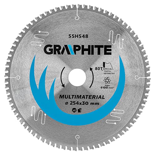 Graphite Lama Per Sega, Widia, 60-80 Denti Fwf, Tagli 25.4/20/16, Silent Line, Taglio Pulito, Destinato Per: Acciaio, Alluminio, Legno, Plastica, Acci